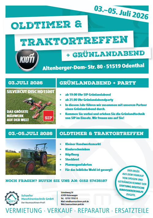 Oldtimer- und Traktortreffen mit Grünlandabend